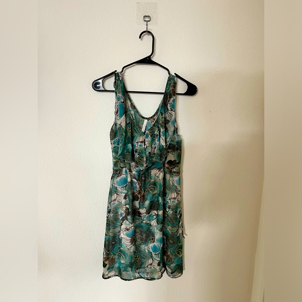My Story brand Sheer blue and green dress; size:S/M